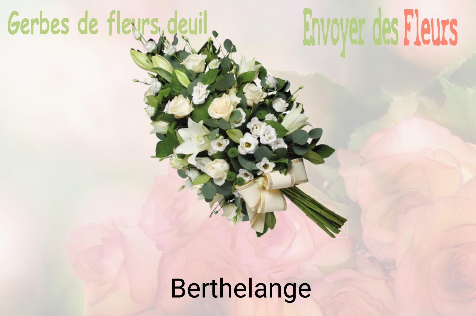 Gerbe de fleurs de deuil livrée à Berthelange